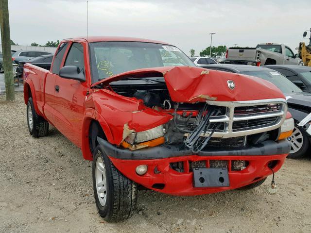 1D7HG32KX4S507745 - 2004 DODGE DAKOTA SPO RED photo 1