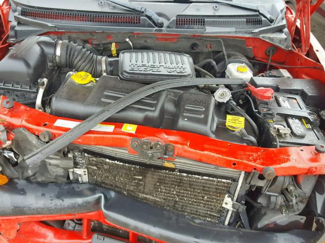 1D7HG32KX4S507745 - 2004 DODGE DAKOTA SPO RED photo 7