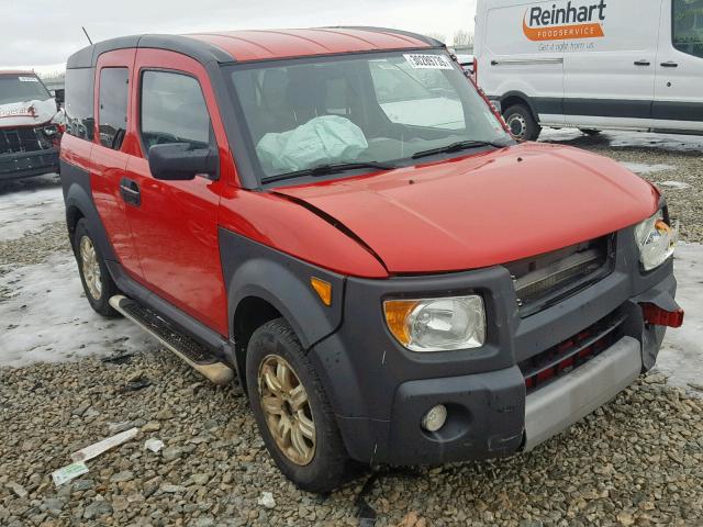 5J6YH286X6L001724 - 2006 HONDA ELEMENT EX RED photo 1