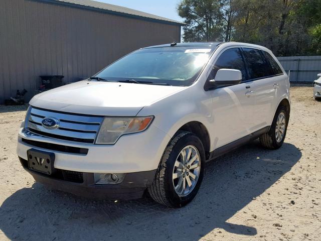 2FMDK38C29BA43919 - 2009 FORD EDGE SEL WHITE photo 2