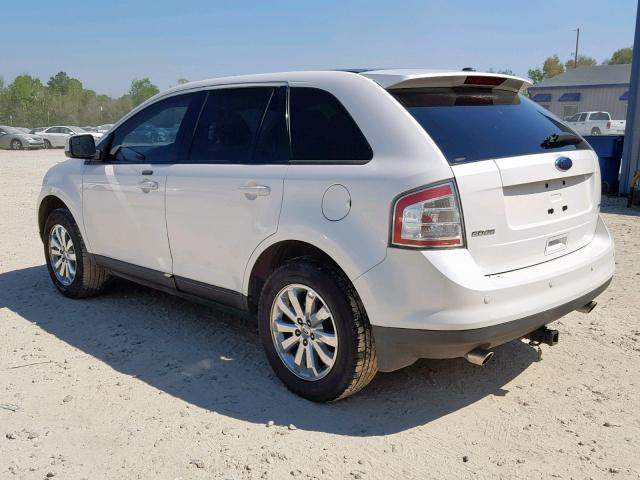 2FMDK38C29BA43919 - 2009 FORD EDGE SEL WHITE photo 3