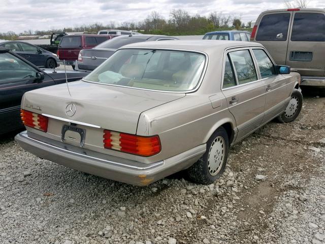 WDBCA35EXLA539786 - 1990 MERCEDES-BENZ 420 SEL GOLD photo 4