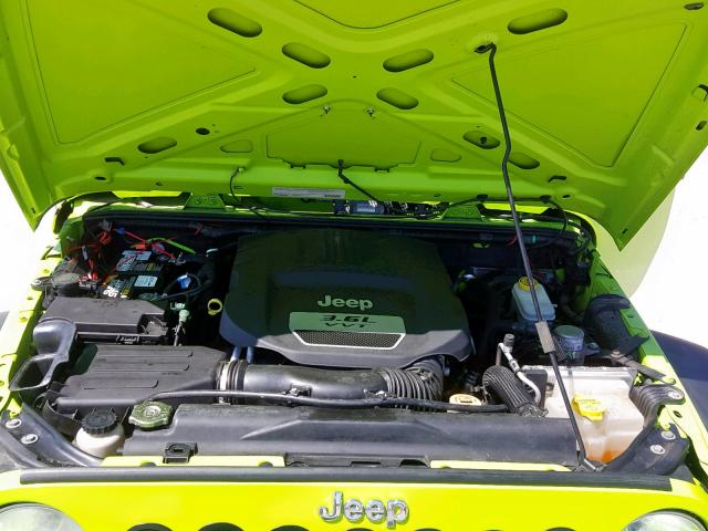 1C4AJWAG8CL253554 - 2012 JEEP WRANGLER S GREEN photo 7