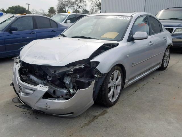 JM1BK324381119400 - 2008 MAZDA 3 S SILVER photo 2