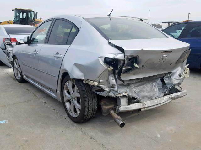 JM1BK324381119400 - 2008 MAZDA 3 S SILVER photo 3