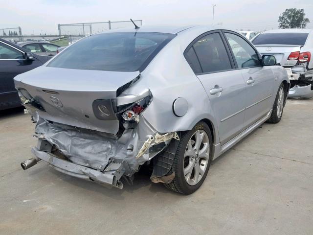 JM1BK324381119400 - 2008 MAZDA 3 S SILVER photo 4