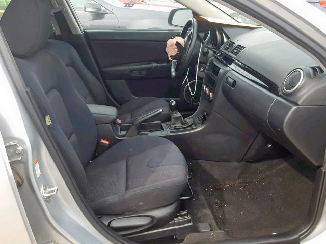 JM1BK324381119400 - 2008 MAZDA 3 S SILVER photo 5