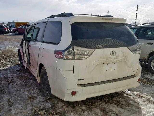 5TDXK3DC9DS358702 - 2013 TOYOTA SIENNA SPO WHITE photo 3