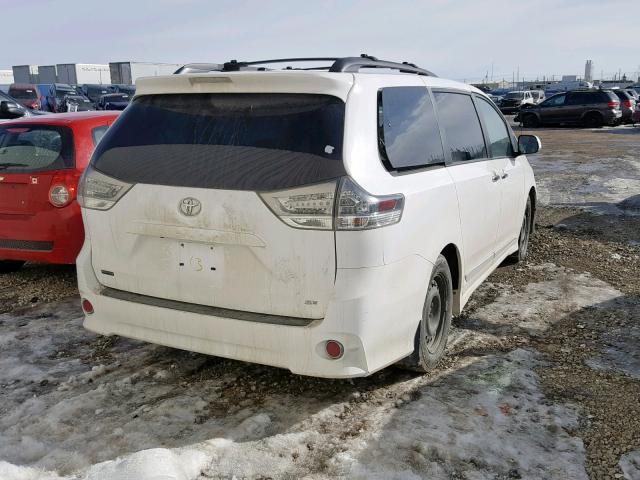 5TDXK3DC9DS358702 - 2013 TOYOTA SIENNA SPO WHITE photo 4