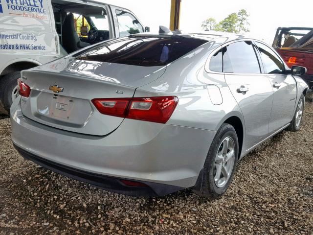 1G1ZB5ST3GF350874 - 2016 CHEVROLET MALIBU LS SILVER photo 4