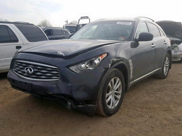 JN8AS1MW6AM855609 - 2010 INFINITI FX35 BLACK photo 2