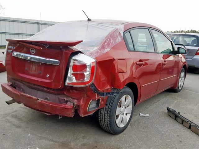 3N1AB6AP0CL736766 - 2012 NISSAN SENTRA 2.0 RED photo 4