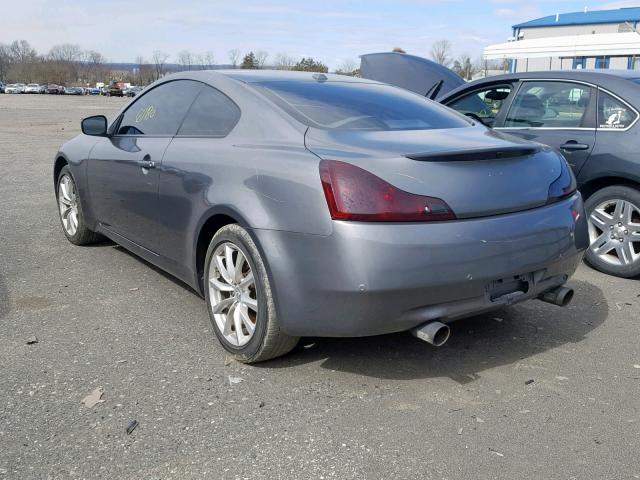 JN1CV6EL0AM150921 - 2010 INFINITI G37 GRAY photo 3