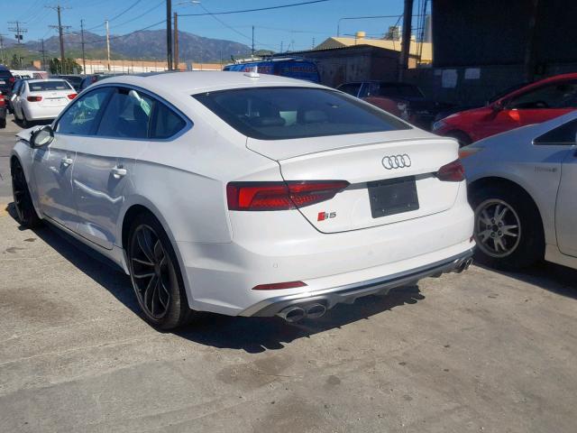 WAUC4CF51JA073294 - 2018 AUDI S5 PRESTIG WHITE photo 3