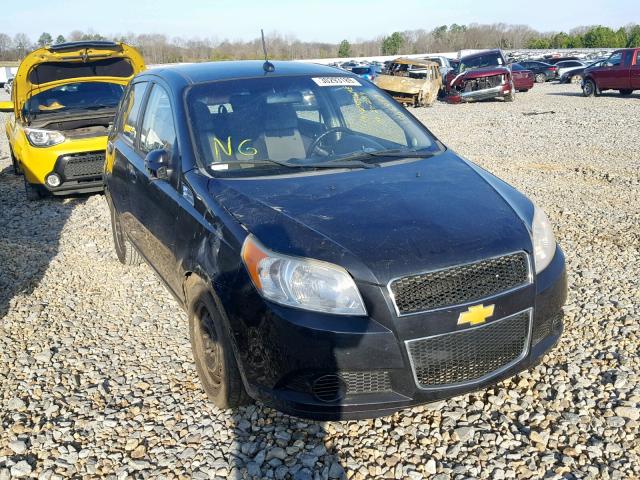 KL1TD6DE1AB126861 - 2010 CHEVROLET AVEO LS BLACK photo 1