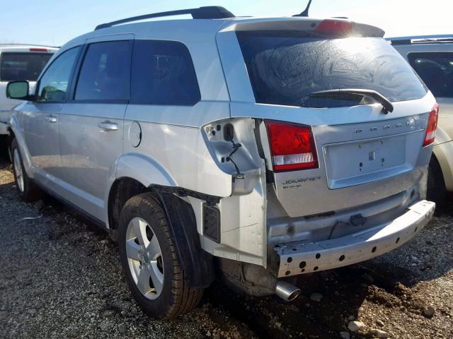 3D4PH1FG0BT542872 - 2011 DODGE JOURNEY MA SILVER photo 3