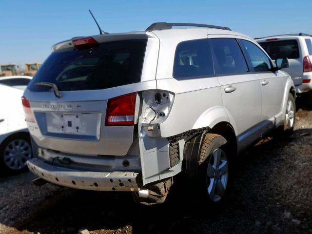 3D4PH1FG0BT542872 - 2011 DODGE JOURNEY MA SILVER photo 4