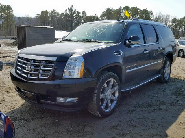 1GYUKHEF8AR189611 - 2010 CADILLAC ESCALADE E BLACK photo 2