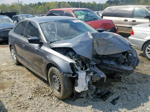 3VW2K7AJXEM232318 - 2014 VOLKSWAGEN JETTA BASE GRAY photo 1