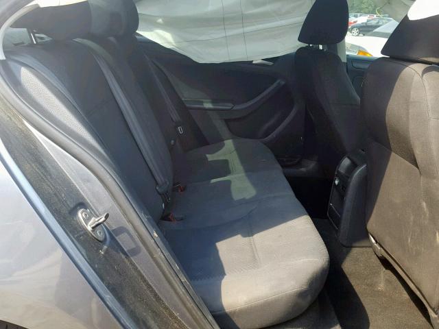 3VW2K7AJXEM232318 - 2014 VOLKSWAGEN JETTA BASE GRAY photo 6