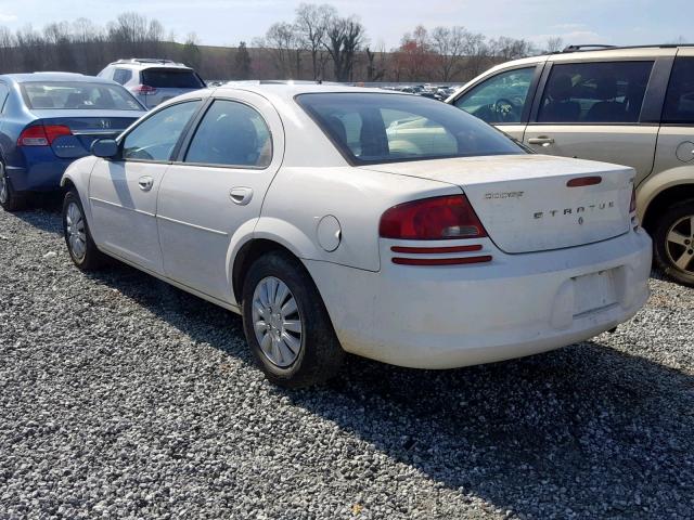 1B3EL36X22N267781 - 2002 DODGE STRATUS SE WHITE photo 3