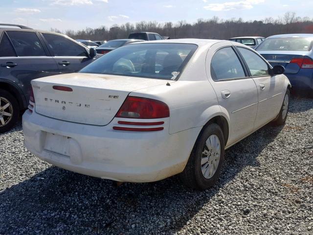 1B3EL36X22N267781 - 2002 DODGE STRATUS SE WHITE photo 4