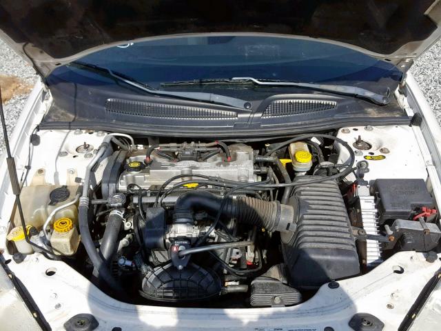 1B3EL36X22N267781 - 2002 DODGE STRATUS SE WHITE photo 7