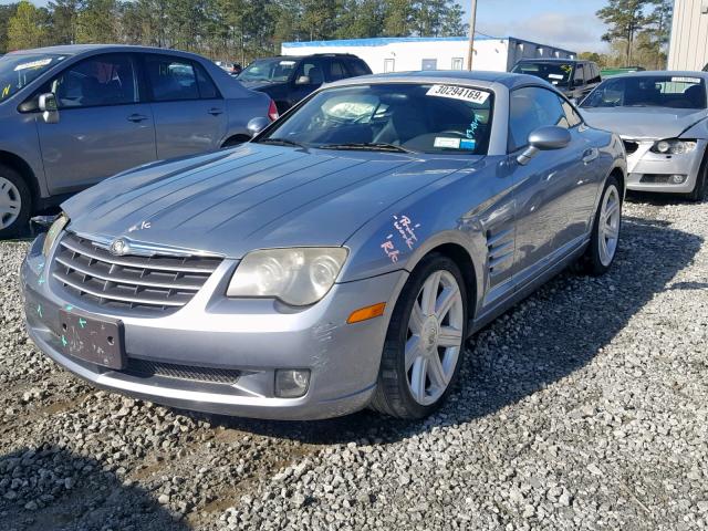 1C3AN69L14X005845 - 2004 CHRYSLER CROSSFIRE SILVER photo 2