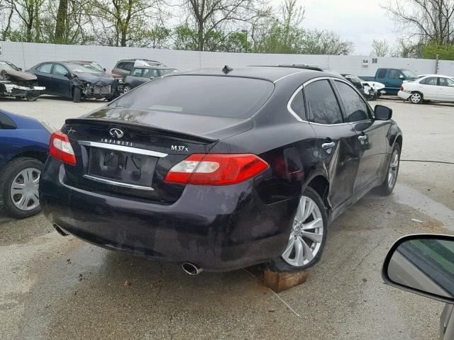 JN1BY1AR3BM371897 - 2011 INFINITI M37 X BLACK photo 4