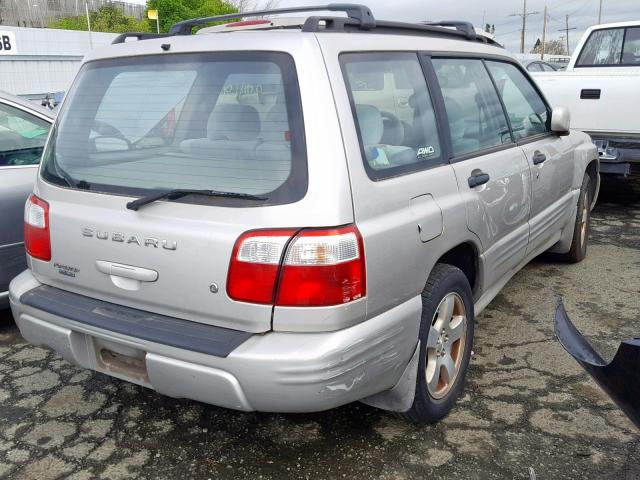 JF1SF65671H723330 - 2001 SUBARU FORESTER S SILVER photo 4