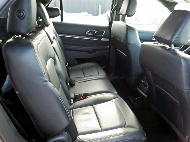 1FM5K8F81KGA91264 - 2019 FORD EXPLORER L GRAY photo 6