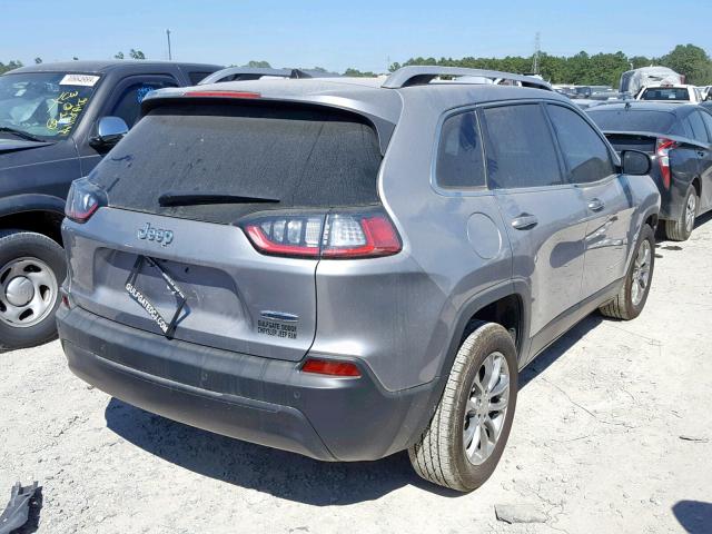 1C4PJLLB2KD295916 - 2019 JEEP CHEROKEE L GRAY photo 4