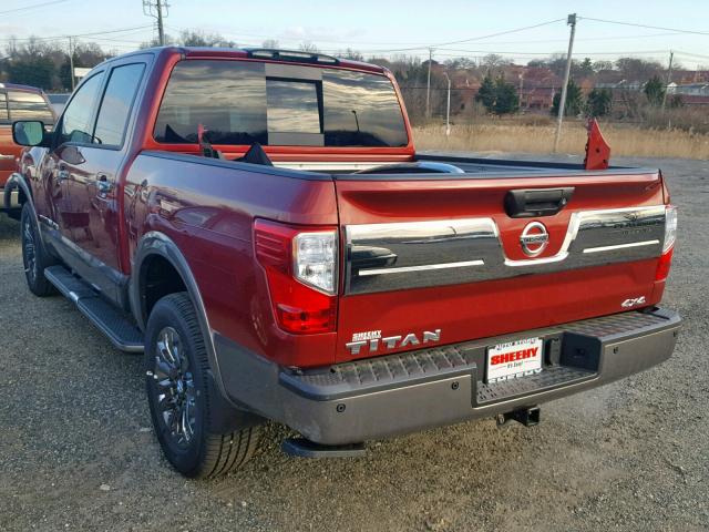 1N6AA1E55JN537069 - 2018 NISSAN TITAN SV MAROON photo 3