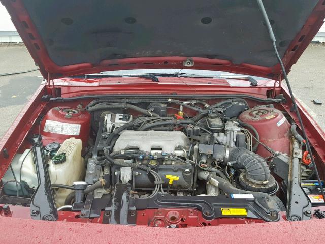 1G3AG55M1R6338154 - 1994 OLDSMOBILE CUTLASS CI Bordo foto 7