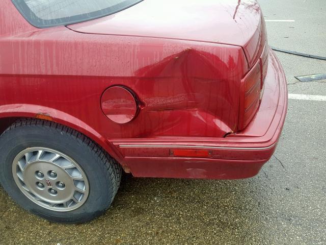 1G3AG55M1R6338154 - 1994 OLDSMOBILE CUTLASS CI Bordo foto 9