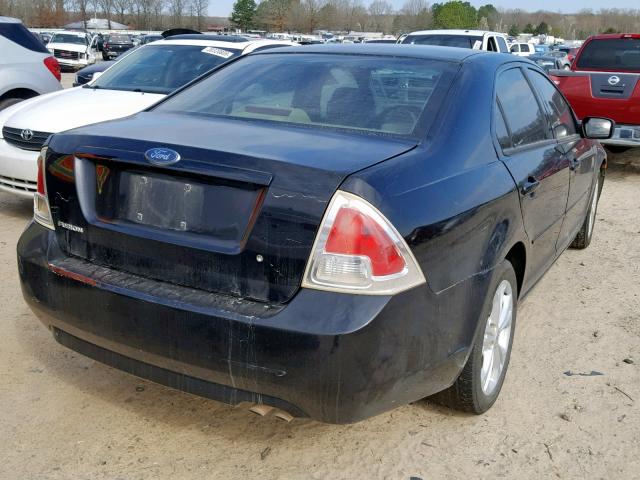 3FAHP06Z77R116154 - 2007 FORD FUSION S BLACK photo 4