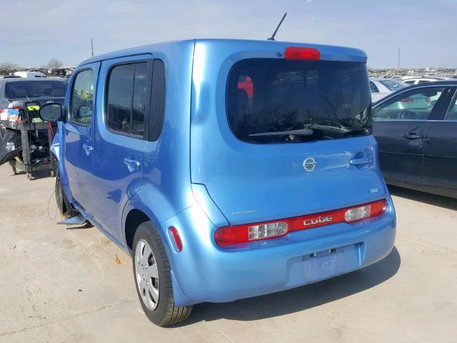 JN8AZ2KR0DT306139 - 2013 NISSAN CUBE S BLUE photo 3