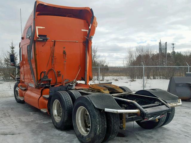 1XKTDU9X87J930231 - 2007 KENWORTH CONSTRUCTI ORANGE photo 3