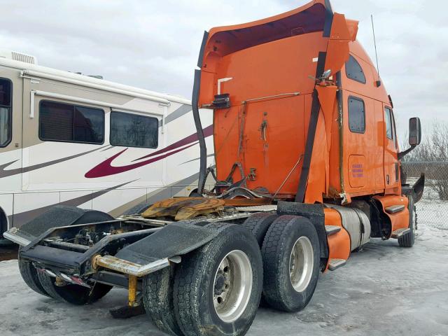 1XKTDU9X87J930231 - 2007 KENWORTH CONSTRUCTI ORANGE photo 4