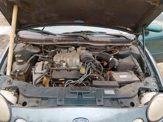 1FALP52UXVG218652 - 1997 FORD TAURUS GL GREEN photo 7