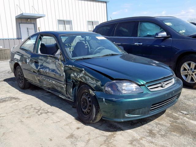 1HGEJ6228XL090867 - 1999 HONDA CIVIC DX GREEN photo 1