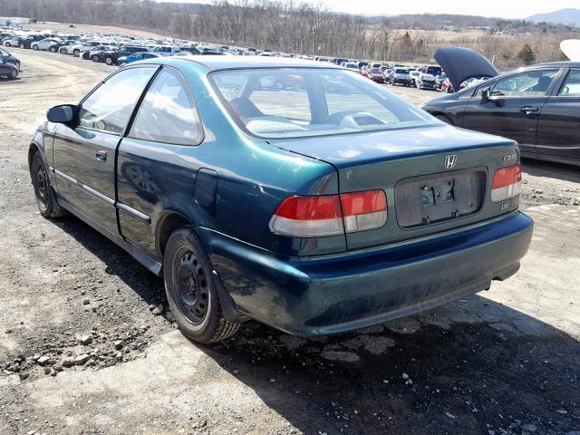 1HGEJ6228XL090867 - 1999 HONDA CIVIC DX GREEN photo 3