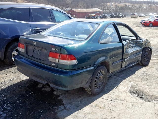 1HGEJ6228XL090867 - 1999 HONDA CIVIC DX GREEN photo 4