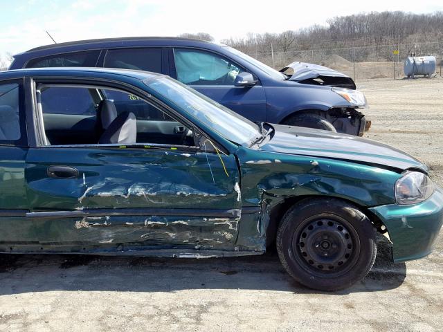 1HGEJ6228XL090867 - 1999 HONDA CIVIC DX GREEN photo 9