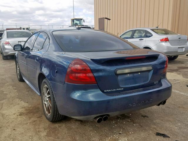 2G2WR524151179713 - 2005 PONTIAC GRAND PRIX BLUE photo 3