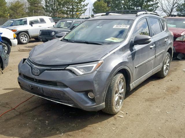 JTMDJREV6GD011014 - 2016 TOYOTA RAV4 HV LI GRAY photo 2