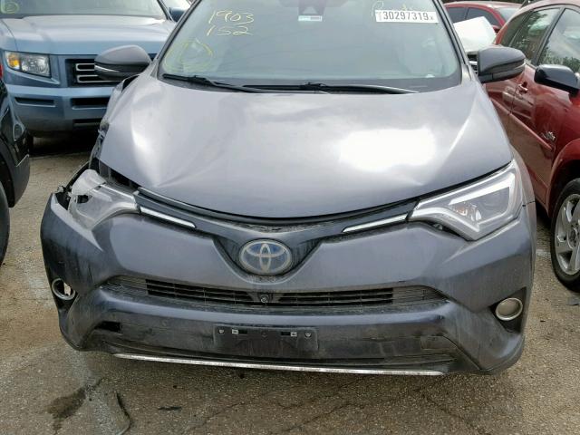 JTMDJREV6GD011014 - 2016 TOYOTA RAV4 HV LI GRAY photo 7