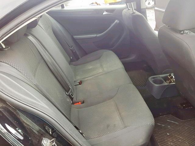 3VW2K7AJ8DM226838 - 2013 VOLKSWAGEN JETTA BASE BLACK photo 6