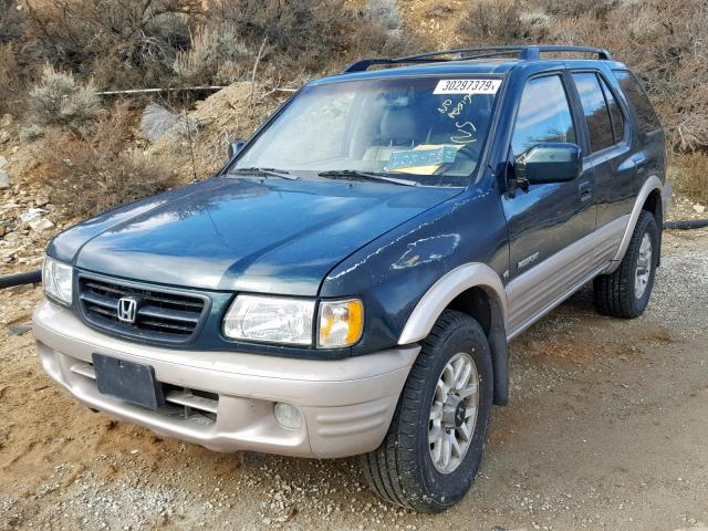 4S6DM58W1Y4419302 - 2000 HONDA PASSPORT E მწვანე ფოტო 2