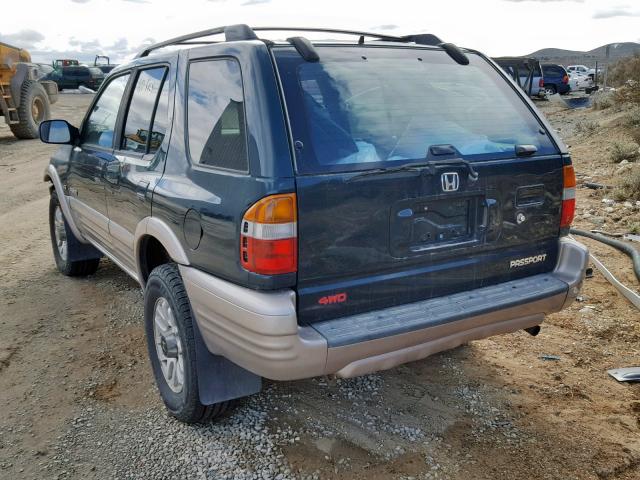 4S6DM58W1Y4419302 - 2000 HONDA PASSPORT E მწვანე ფოტო 3